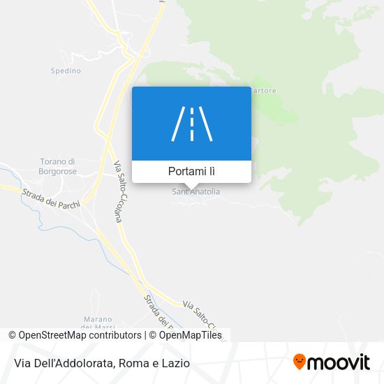 Mappa Via Dell'Addolorata
