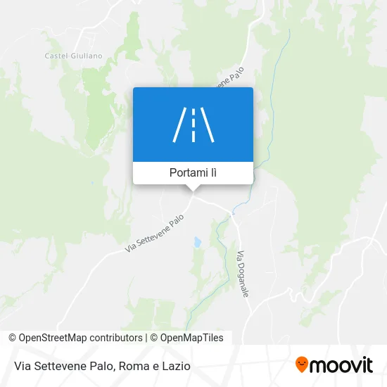 Mappa Via Settevene Palo