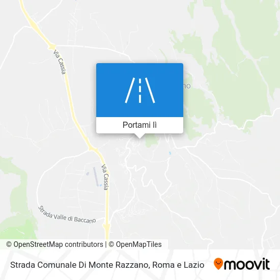 Mappa Strada Comunale Di Monte Razzano