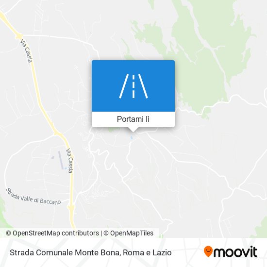 Mappa Strada Comunale Monte Bona