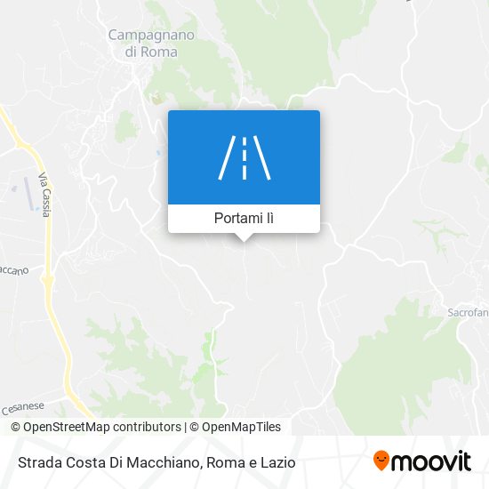 Mappa Strada Costa Di Macchiano