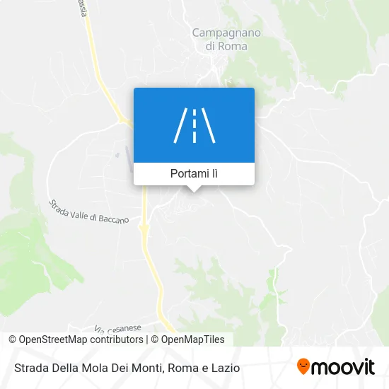 Mappa Strada Della Mola Dei Monti