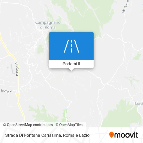 Mappa Strada Di Fontana Carissima