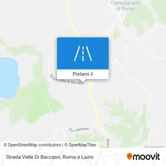 Mappa Strada Valle Di Baccano