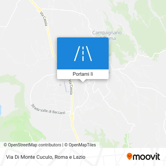 Mappa Via Di Monte Cuculo
