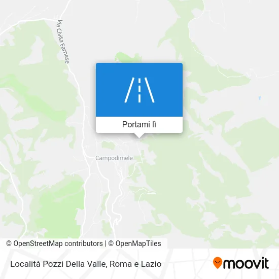 Mappa Località Pozzi Della Valle