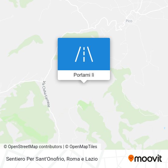 Mappa Sentiero Per Sant'Onofrio