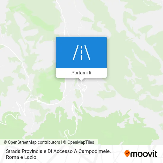 Mappa Strada Provinciale Di Accesso A Campodimele