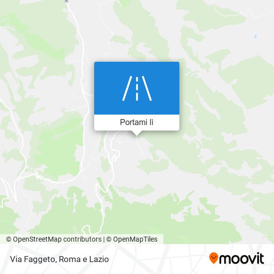 Mappa Via Faggeto