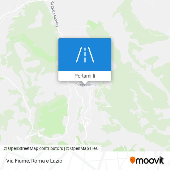 Mappa Via Fiume