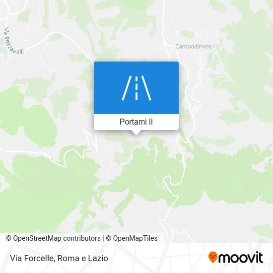 Mappa Via Forcelle
