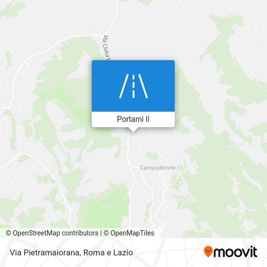 Mappa Via Pietramaiorana