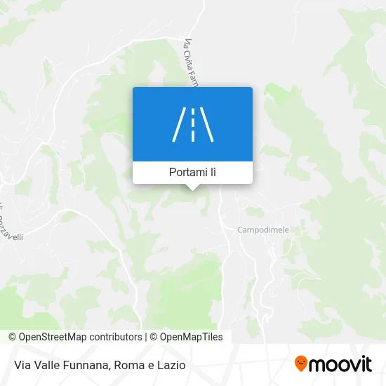 Mappa Via Valle Funnana