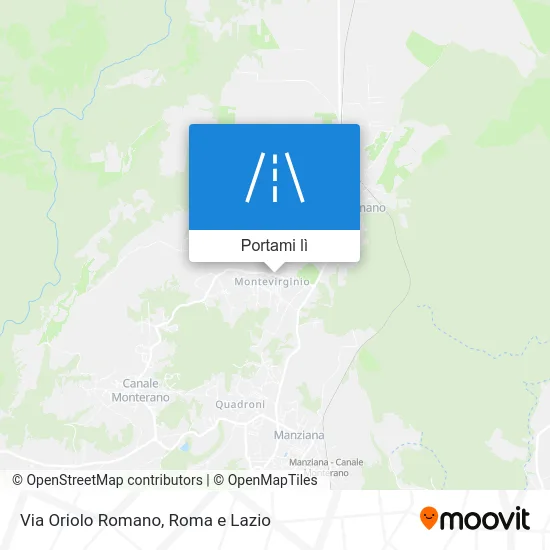 Mappa Via Oriolo Romano