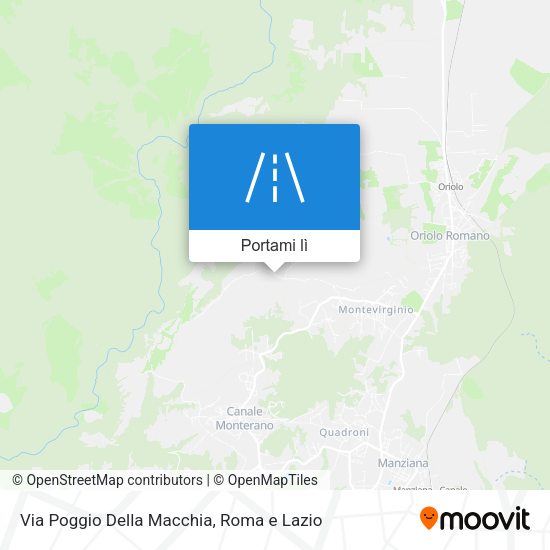 Mappa Via Poggio Della Macchia