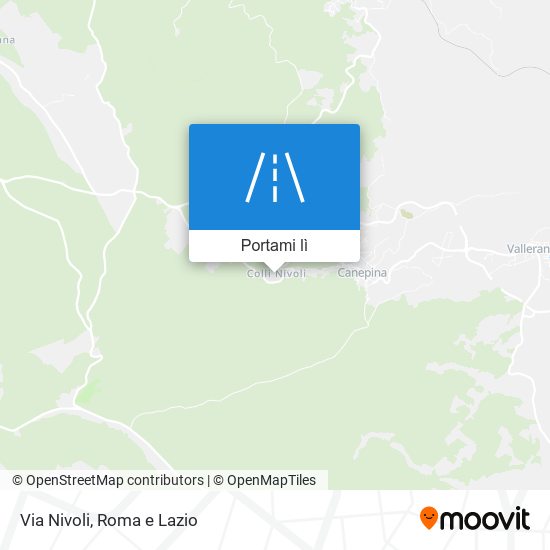 Mappa Via Nivoli