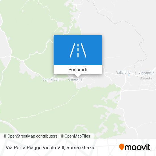 Mappa Via Porta Piagge Vicolo VIII