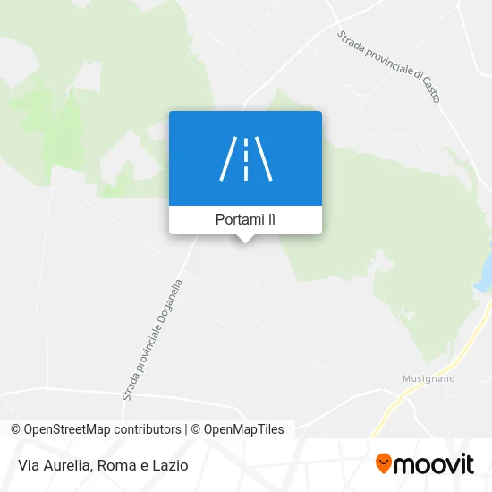 Mappa Via Aurelia