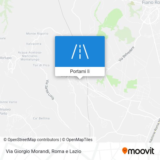 Mappa Via Giorgio Morandi