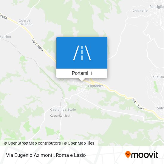 Mappa Via Eugenio Azimonti