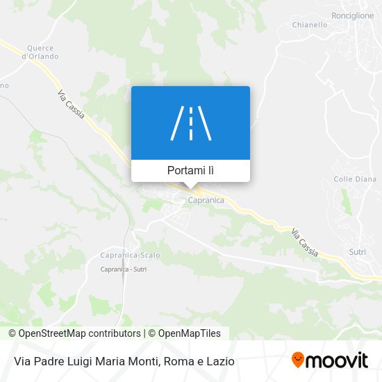 Mappa Via Padre Luigi Maria Monti