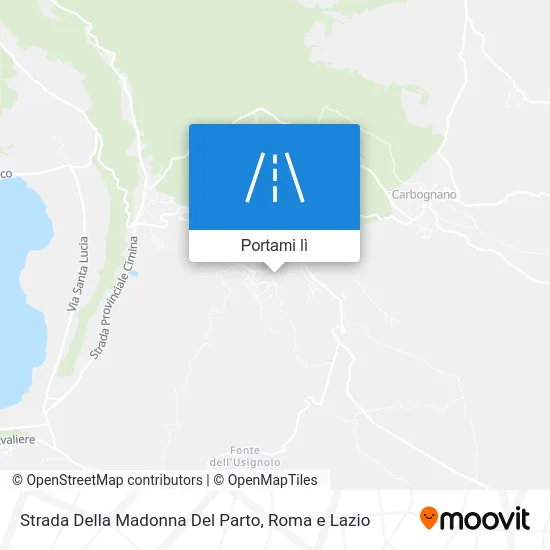Mappa Strada Della Madonna Del Parto