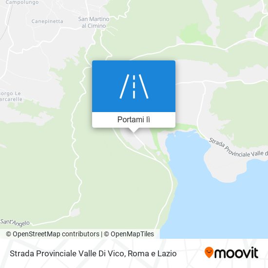 Mappa Strada Provinciale Valle Di Vico