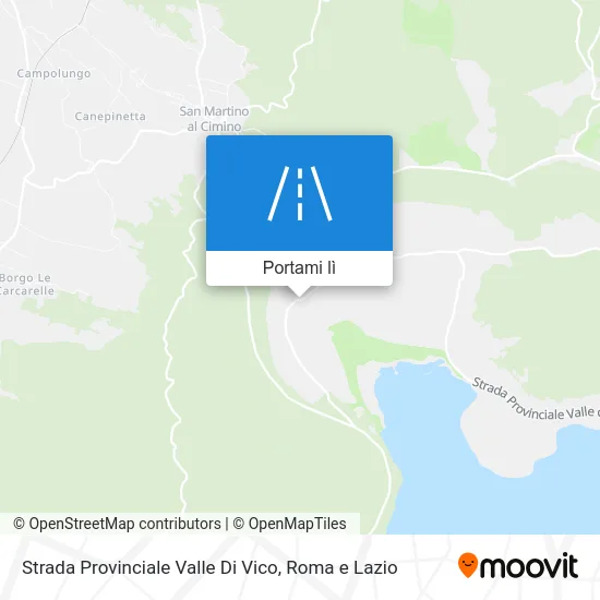 Mappa Strada Provinciale Valle Di Vico