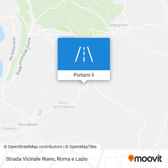 Mappa Strada Vicinale Riano