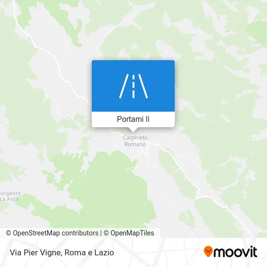Mappa Via Pier Vigne