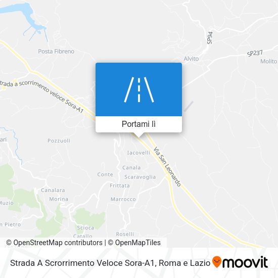 Mappa Strada A Scrorrimento Veloce Sora-A1
