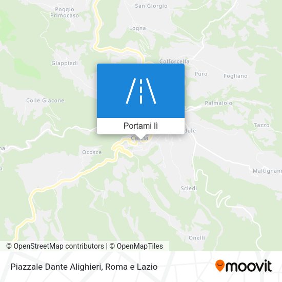 Mappa Piazzale Dante Alighieri