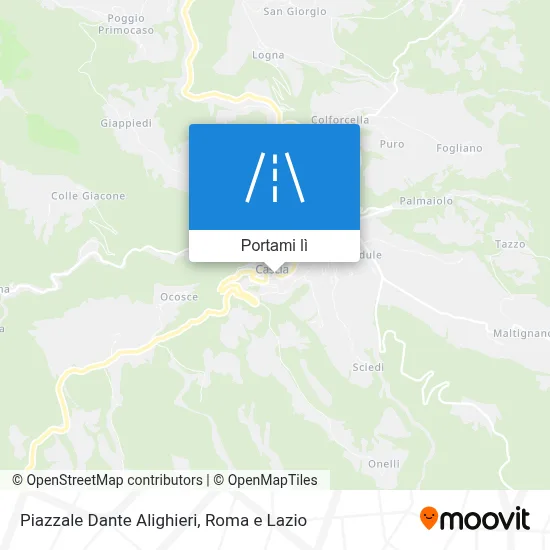 Mappa Piazzale Dante Alighieri