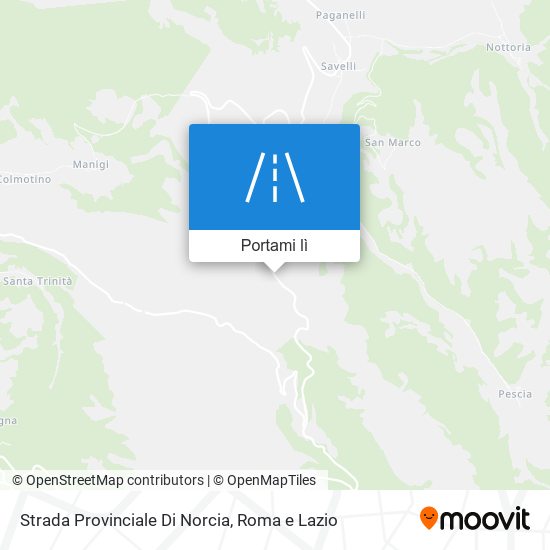 Mappa Strada Provinciale Di Norcia