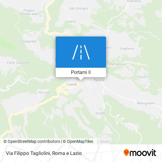 Mappa Via Filippo Tagliolini