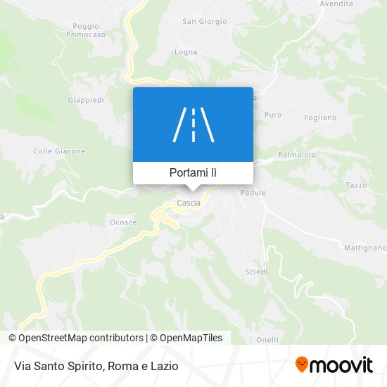 Mappa Via Santo Spirito