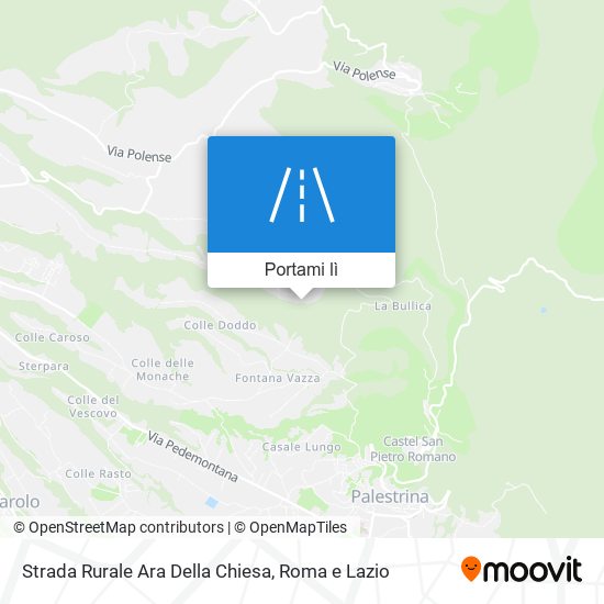 Mappa Strada Rurale Ara Della Chiesa