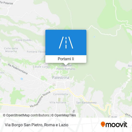 Mappa Via Borgo San Pietro