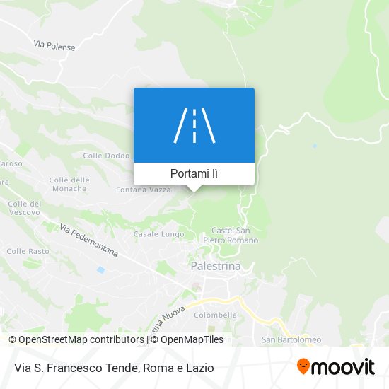 Mappa Via S. Francesco Tende