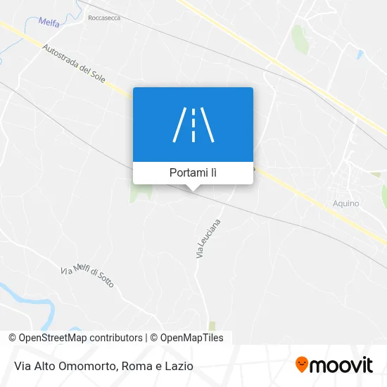 Mappa Via Alto Omomorto