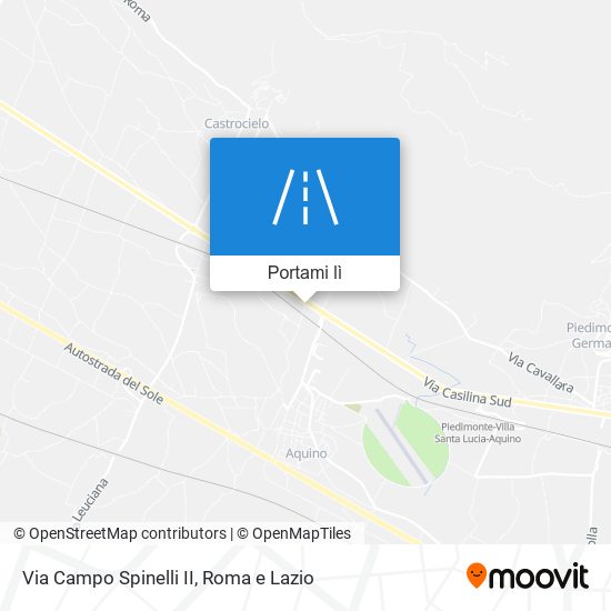 Mappa Via Campo Spinelli II