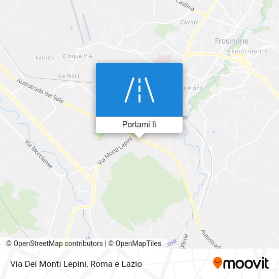 Mappa Via Dei Monti Lepini