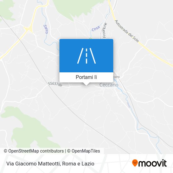 Mappa Via Giacomo Matteotti