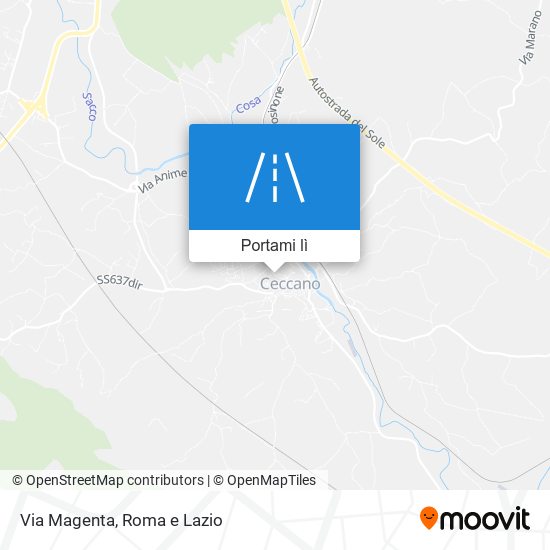 Mappa Via Magenta