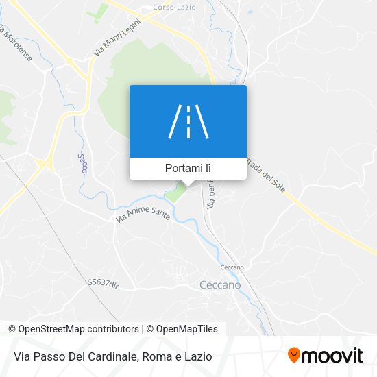 Mappa Via Passo Del Cardinale