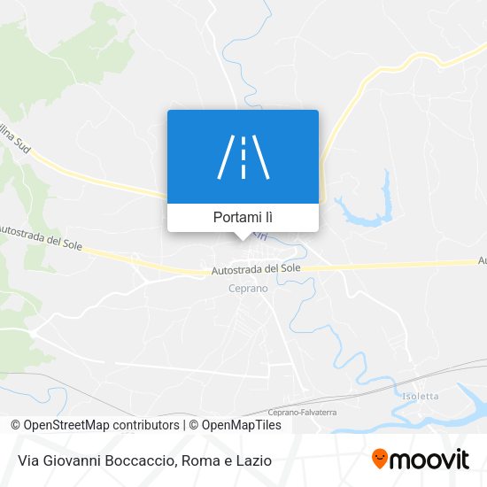 Mappa Via Giovanni Boccaccio