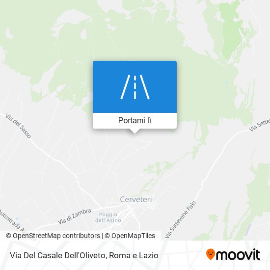 Mappa Via Del Casale Dell'Oliveto