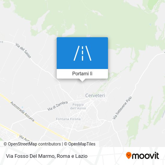 Mappa Via Fosso Del Marmo
