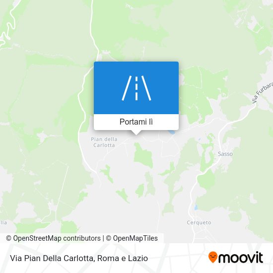 Mappa Via Pian Della Carlotta