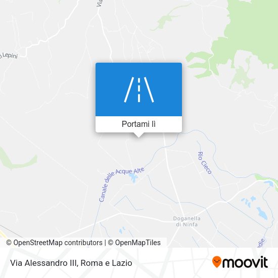 Mappa Via Alessandro III